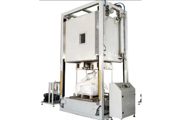 Machine de scellage thermique sous vide à aspiration interne pour big-bags (en caissette), entièrement automatique